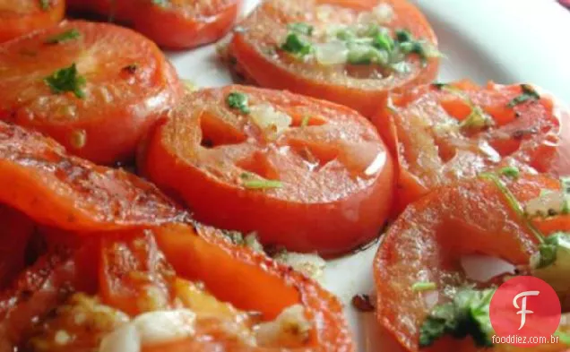 Tomates Fritos Com Alho (Banadoora Maqliya Ma ' Thoom)