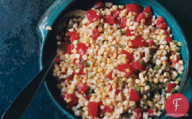 Mistura de milho e tomate
