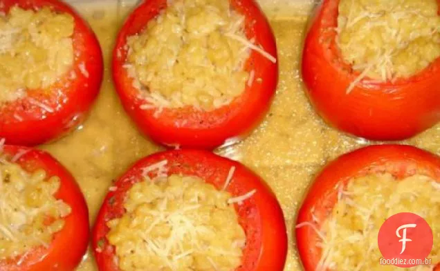 Tomates Assados Recheados Com Orzo