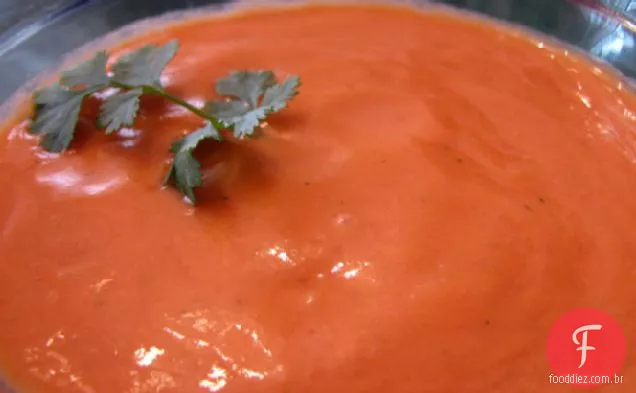 Sopa De Coentro De Tomate Cru