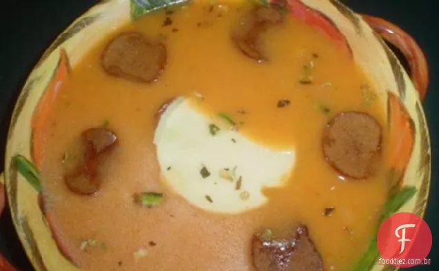 Sopa de tomate torrado