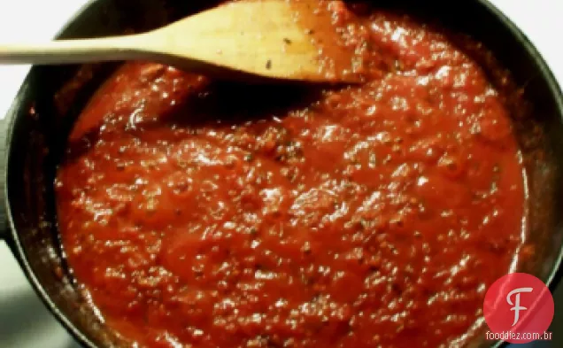 Molho De Espaguete Em Fogo Lento