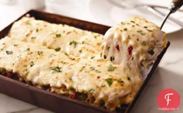 Frango Branco Cremoso E Lasanha De Alcachofra