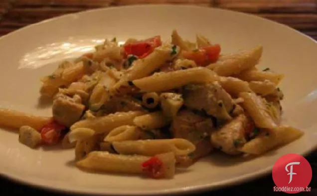 Penne grego e frango