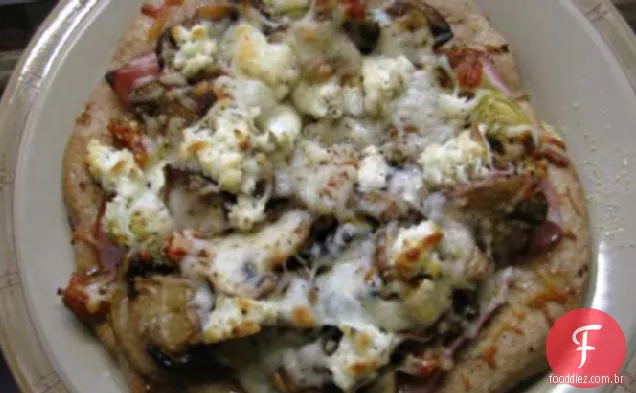 Prosciutto, Pizza de cogumelos e alcachofra