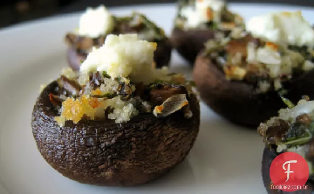 Cogumelos Portabella Recheados