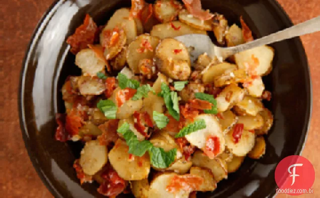 Alcachofras de Jerusalém com Prosciutto crocante