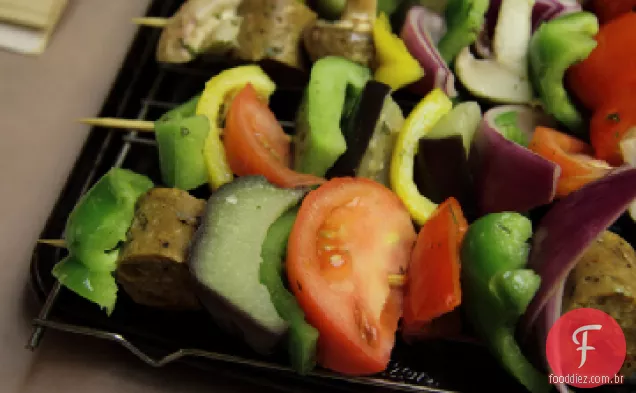 Espetos De Salsicha Antipasto