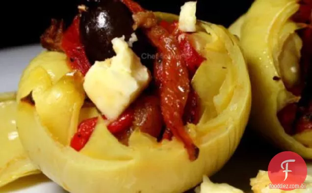 Feta-Fundo De Alcachofra Recheado