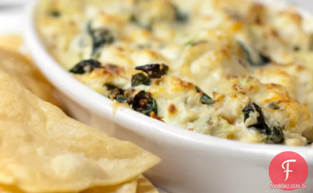 Alcachofra e Crabmeat festa Dip