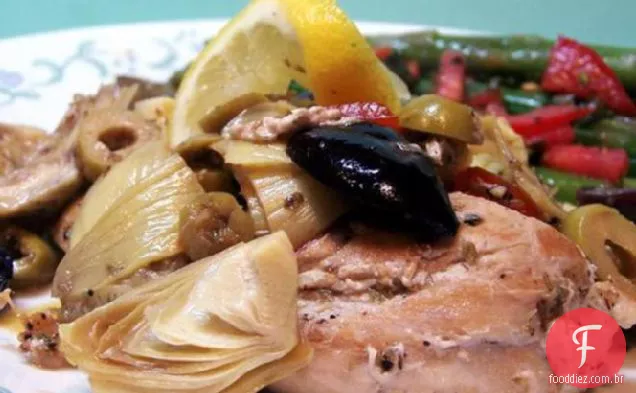 Frigideira De Alcachofra De Frango