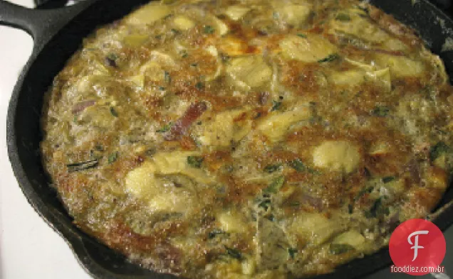 Alcachofra E Cebola Fritada