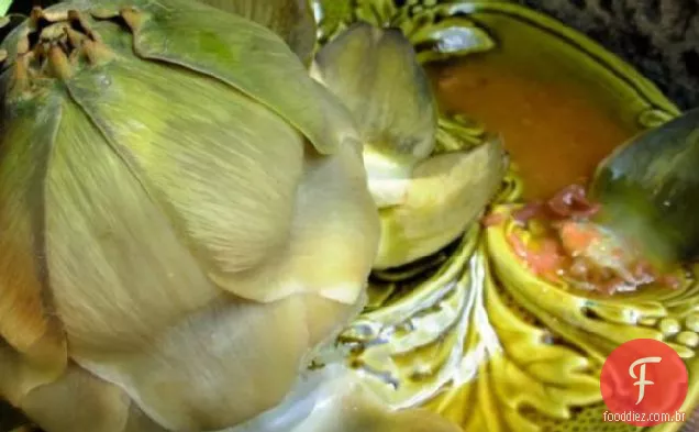 Alcachofas En Vinagreta Aromatica (alcachofas em vinagrete)