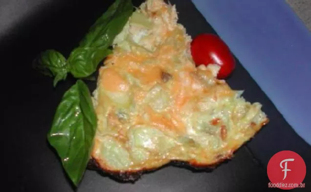 Alcachofra e quiche Crustless fumado de Gouda