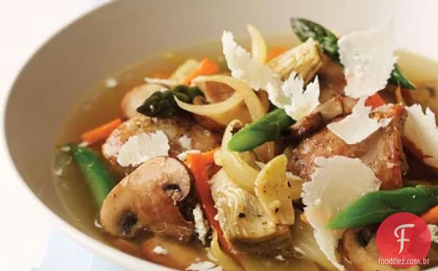 Vegetais De Primavera-Ragu De Frango