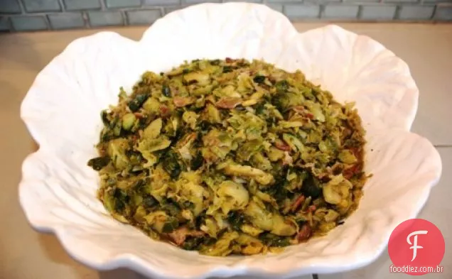 Couves De Bruxelas Hash Com Bacon