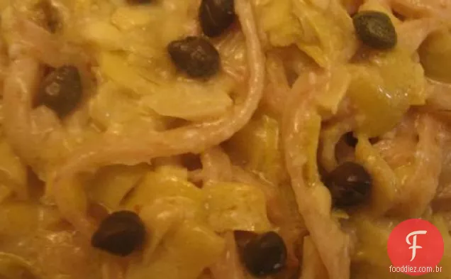 Molho De Alcachofra Com Linguini