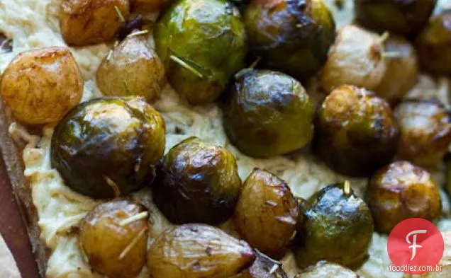 Broto De Bruxelas Balsâmico, Cebola Pérola Pizza Vegana
