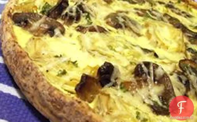 Alcachofra, cogumelo e Torta de presunto de Parma