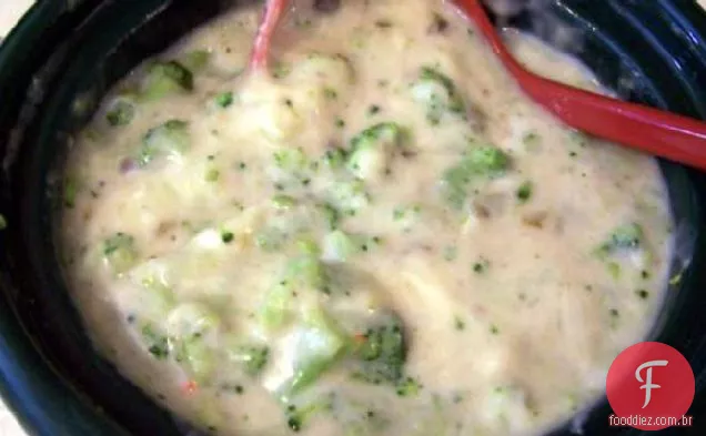 Molho de brócolis Quente (PanelA de barro ou microondas)