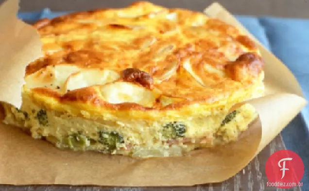 Assar presunto e batata