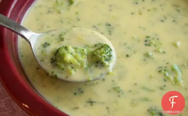 Sopa De Brócolis De Queijo