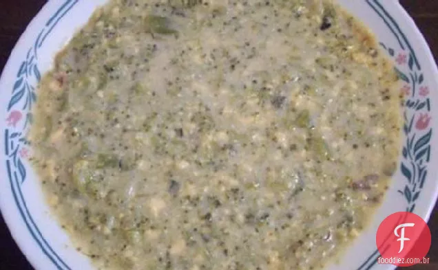 Sopa Fácil De Queijo Brócolis