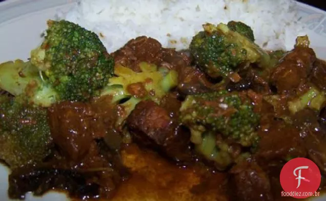 Crock Pot carne e brócolis