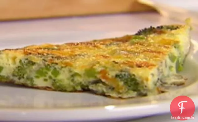 Brócolis e Cheddar Frittata