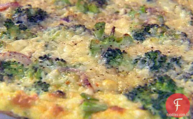 Brócolis e Cheddar Frittata