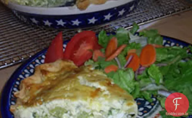Brócolis e Provolone Quiche