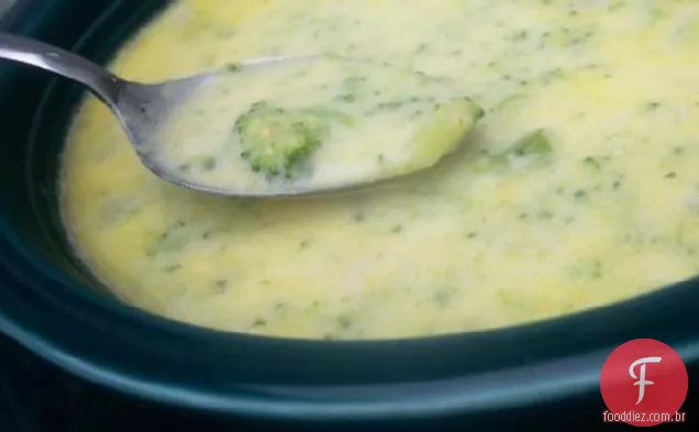 Simplesmente perfeito creme de sopa de brócolis