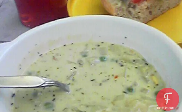 Rápido Veggie-Cheese Chowder