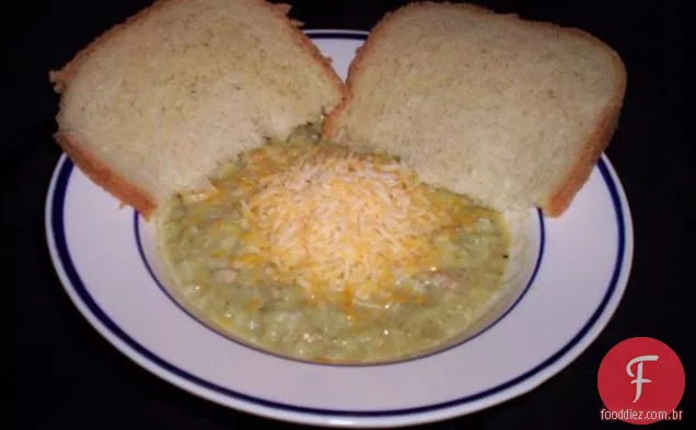 Sopa de macarrão com queijo