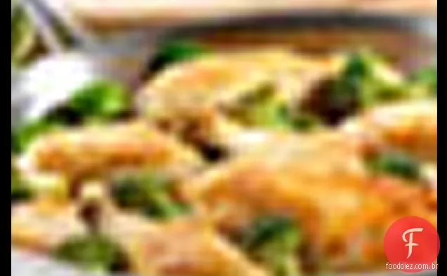 Frango limão com brócolis