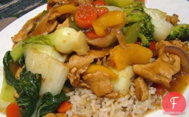 Fritada De Frango De Jardim De Verão
