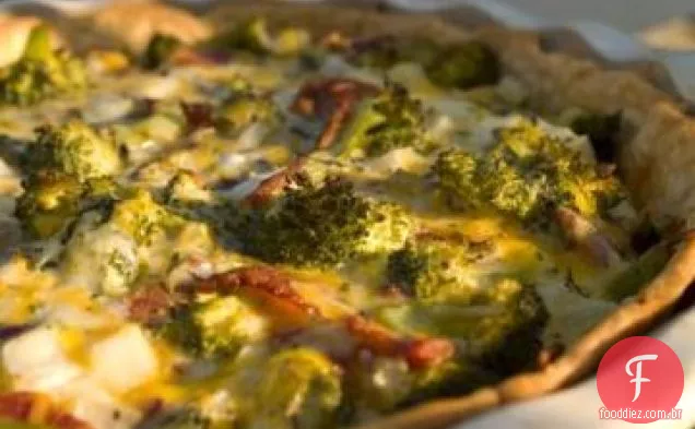 Quiche De Brócolis E Bacon