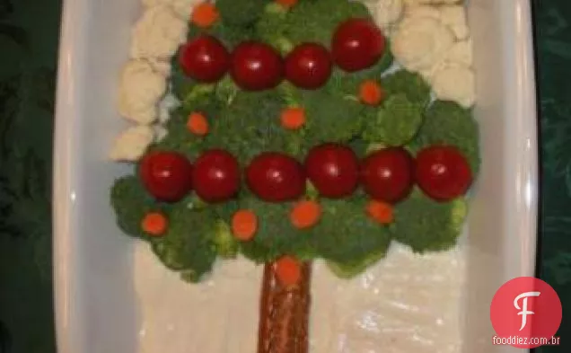 Aperitivo Vegetal Da Árvore De Natal