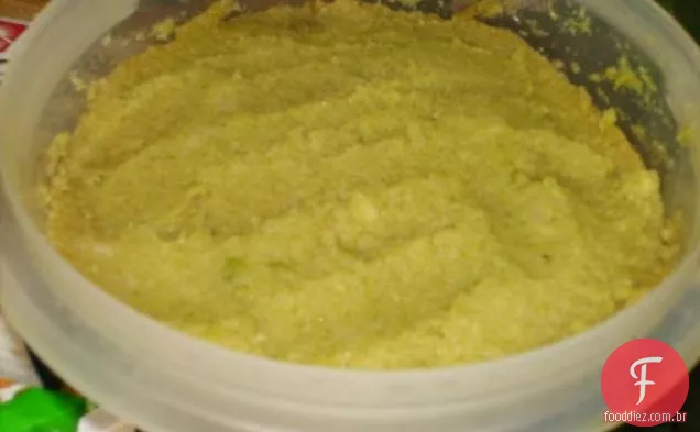 Carne de porco e brócolis de gergelim