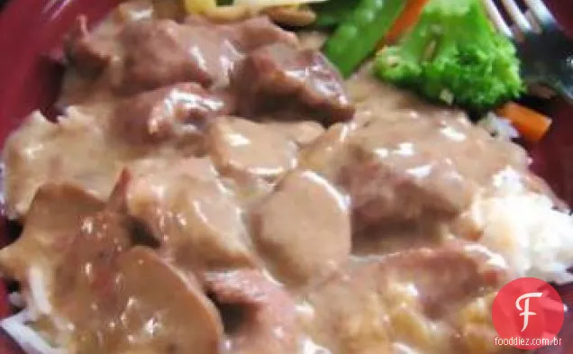 Carne e macarrão-Pote De Barro