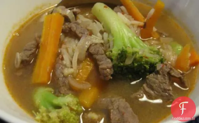 Sopa De Carne Teriyaki