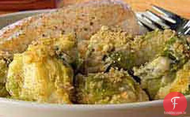 Couves de Bruxelas cremosas com Queijo Gratinado