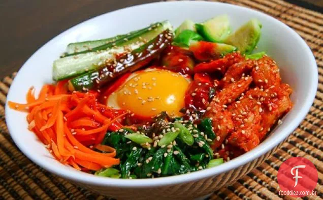 Spicy BBQ Chicken Bibimbap