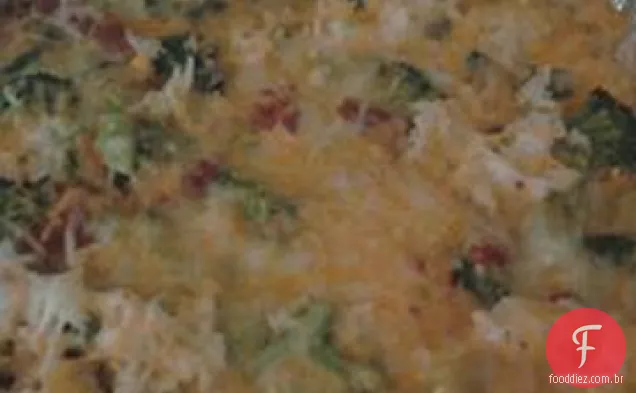 Caçarola de brócolis e queijo