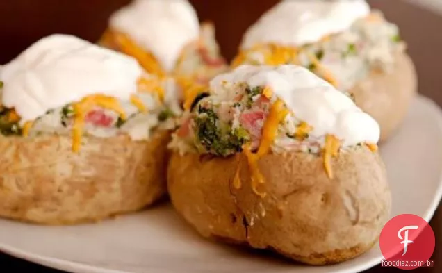 Ww presunto e queijo recheado batatas - 7 pontos