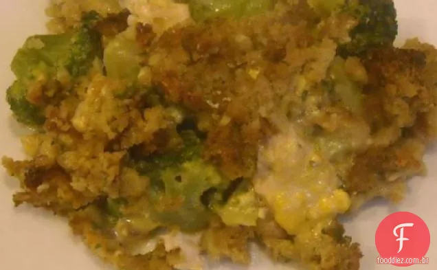 Frango Com Queijo E Brócolis Assar