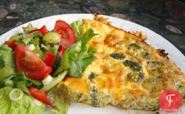 Torta de brócolis e queijo / Quiche