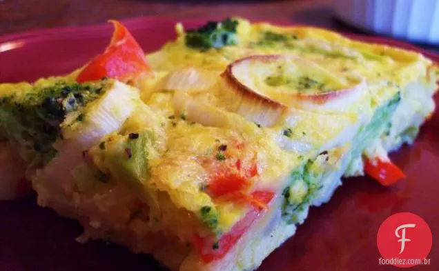 Brócolis cozido e queijo