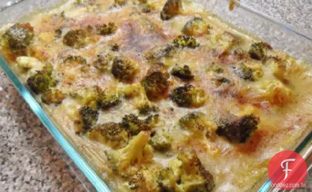 Caçarola De Arroz-Brócolis Com Fermento Nutricional