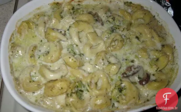 Feijão, brócolis e salada de Bacon